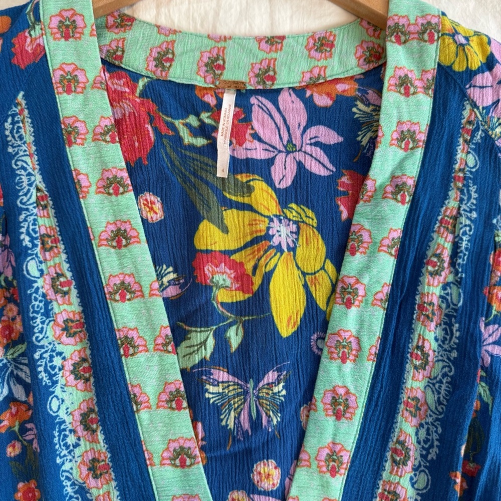 Free People Violet Hill Printed Tunic Top, Size 4, Excellent Condition! - Picture 13 of 15